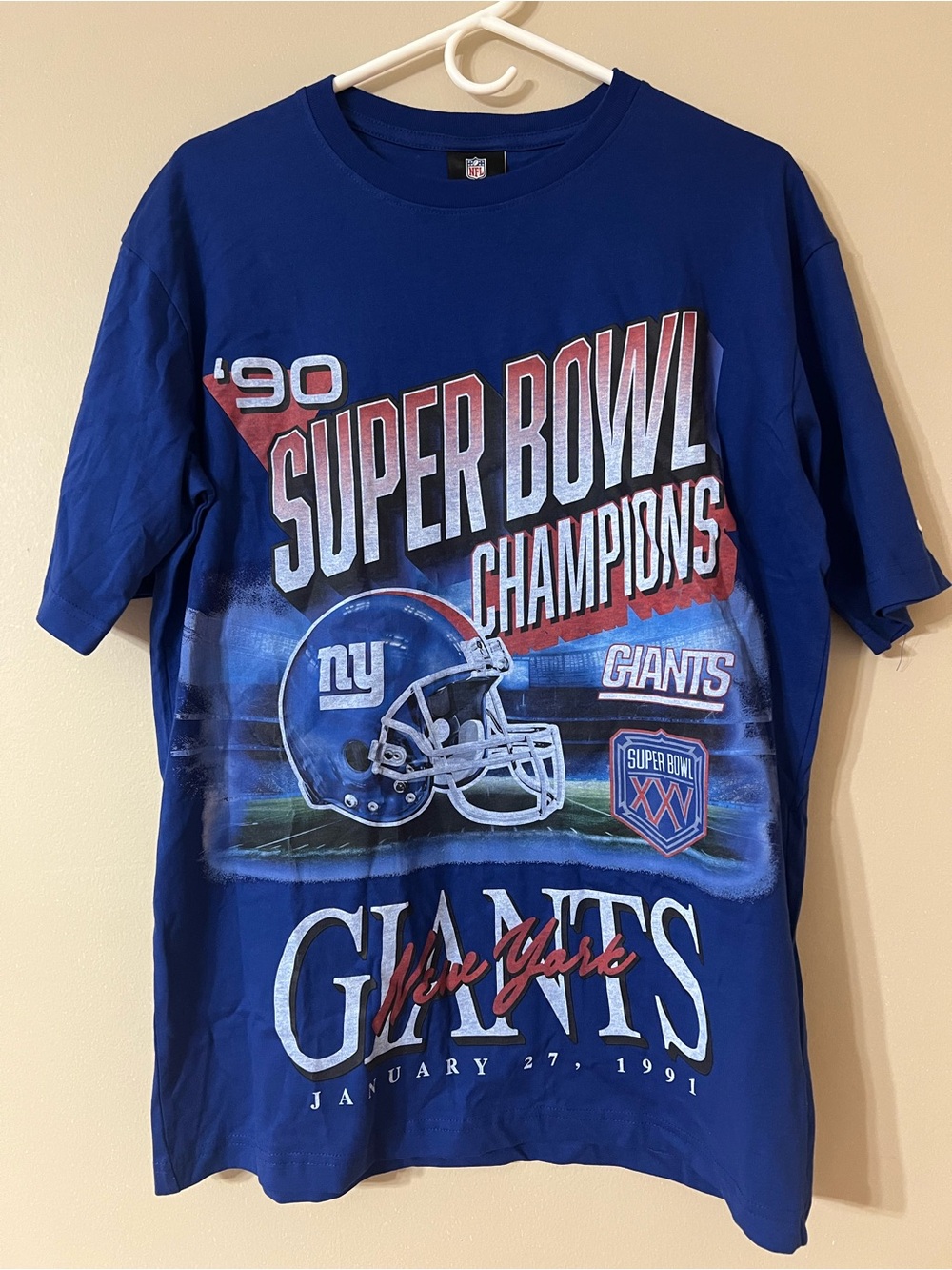 NFL Team Apparel New York Giants' Super Bowl XXV Champions Tee
